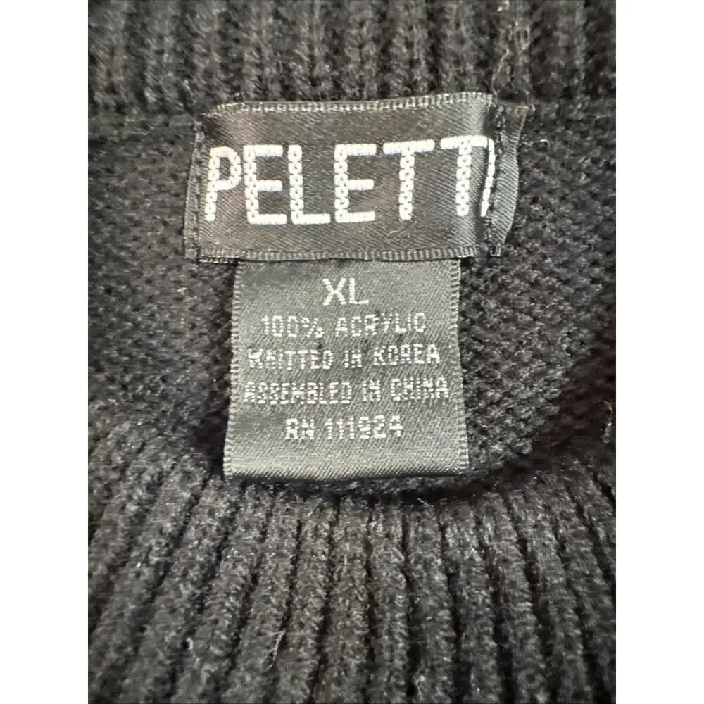 Peletti‎ Hip-Hop Cosby Geometric Colorblock Dad Sweater Sz XLVtg